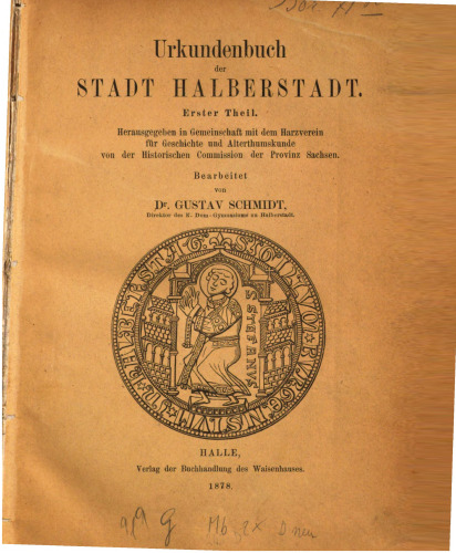Urkundenbuch der Stadt Halberstadt