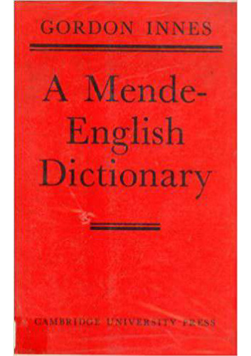 A Mende-English Dictionary