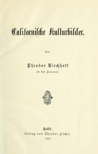 Californische Kulturbilder