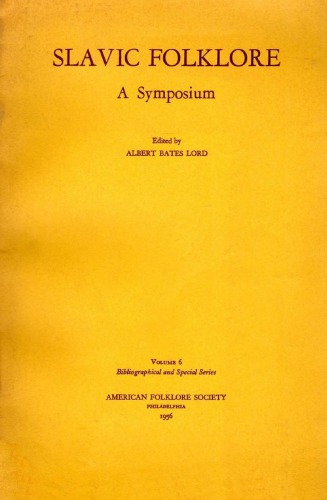 Slavic Folklore: A Symposium