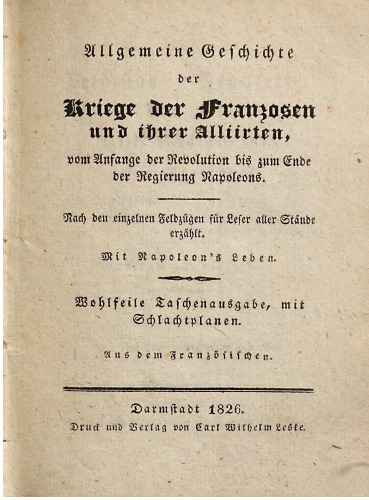Die Feldzüge in Frankreich, in den Jahren 1814 und 1815