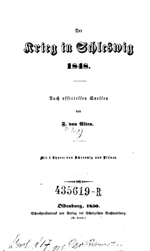 Der Krieg in Schleswig 1848