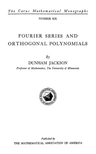 Fourier series and orthogonal polynomilas