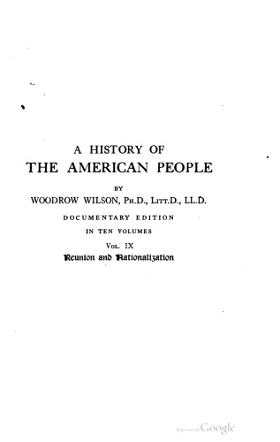 A history of the American people. In ten volumes