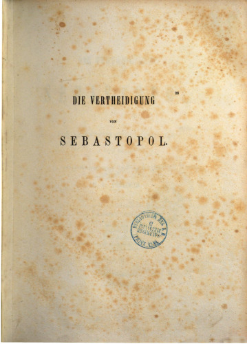Die Verteidigung von Sebastopol
