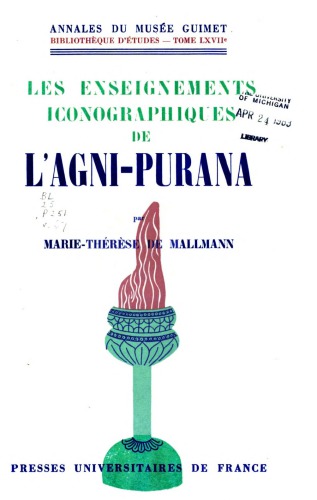 Les enseignements iconographiques de l'Agni-Purana