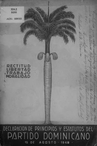 Declaración de principios y estatutos del Partido Dominicano