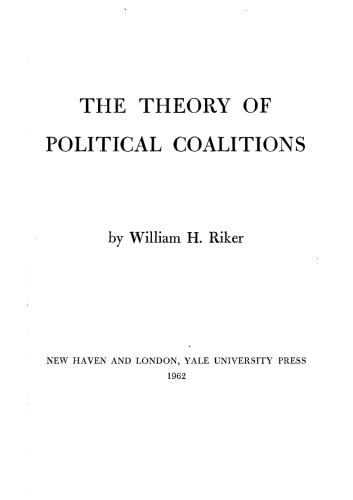 The Theory of Political Coalitions