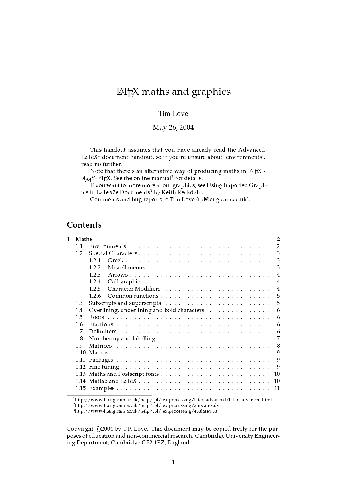 LaTeX maths and graphics