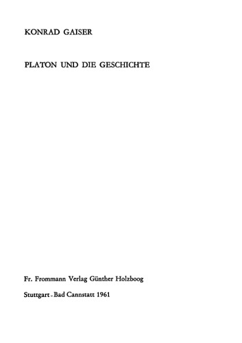 Platon und die Geschichte