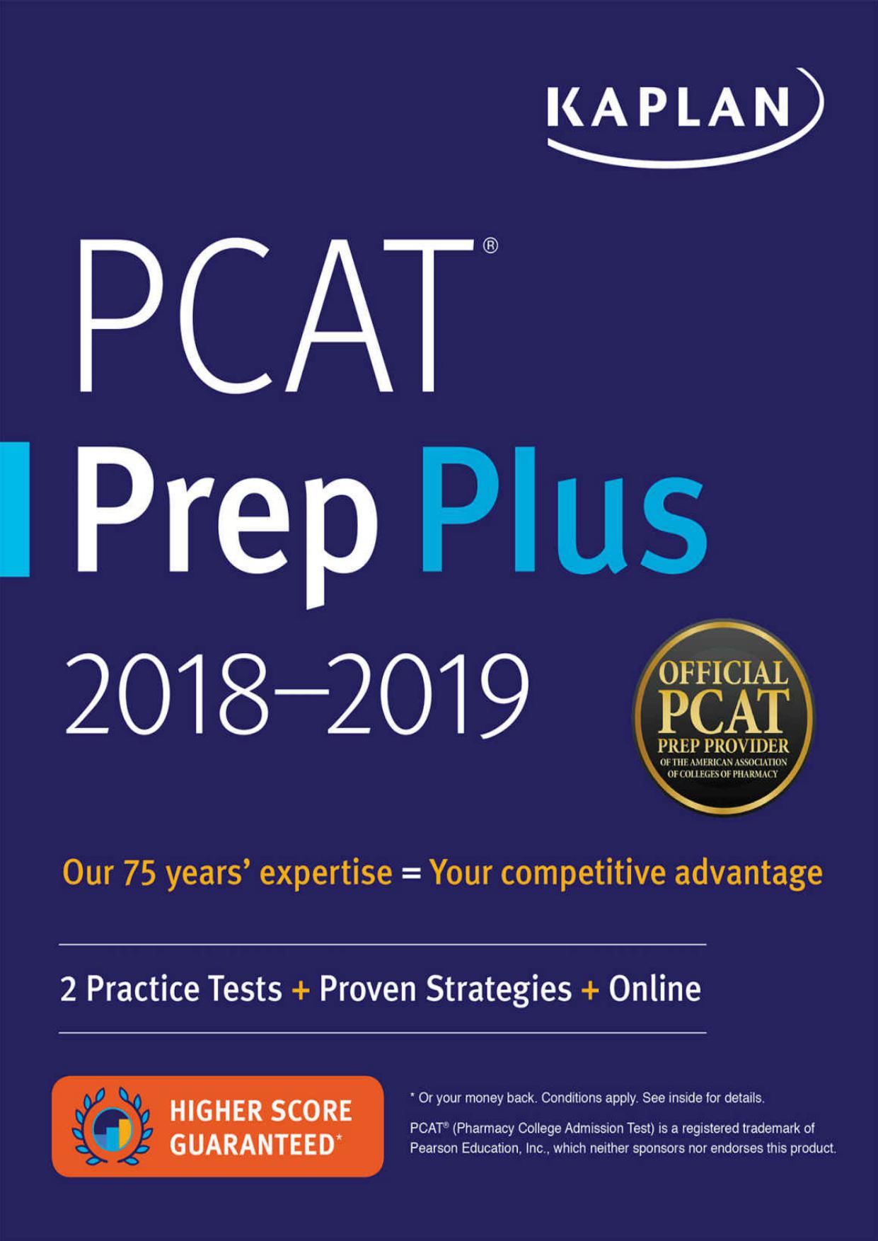 PCAT Prep Plus 2018-2019 (Kaplan Test Prep)