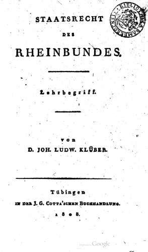 Staatsrecht des Rheinbundes