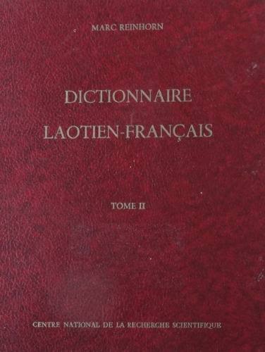 Dictionnaire laotien-français