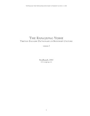 Rangjung Yeshe Translations and Publications