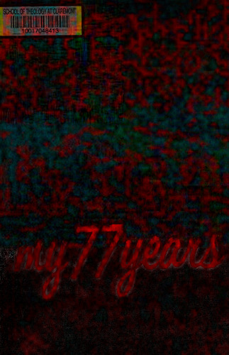 My 77 Years. An Account of my Life and Times 1883–1960.