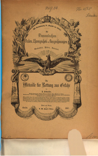 Die Medaille für Rettung aus Gefahr