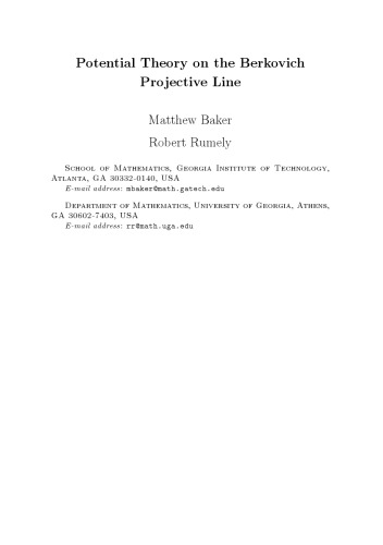Potential theory on the Berkovich projective line