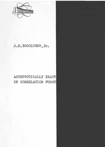 Asymptotically exact calculation of correlation functions
