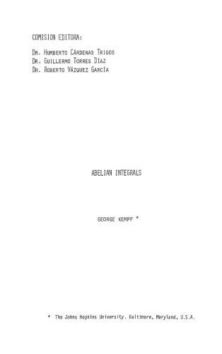 Abelian integrals