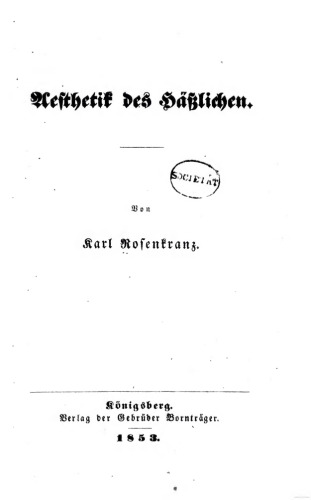 Ästhetik des Häßlichen