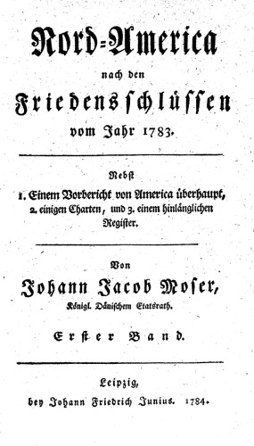 Nord-America nach den Friedensschlüssen vom Jahr 1783