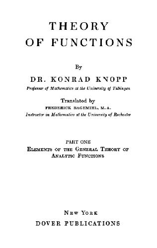 Theory of functions