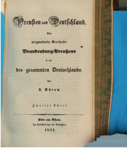 Preußen und Deutschland. Eine pragmatische Geschichte Brandenburg-Preußens und des gesammten Deutschlands