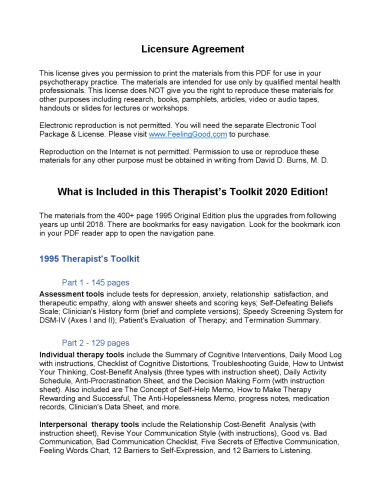 Therapist Toolkit