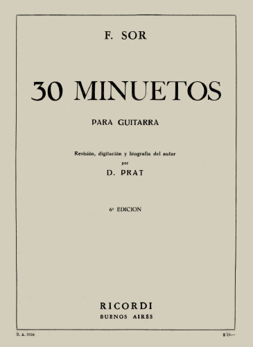 30 minuetos para guitarra