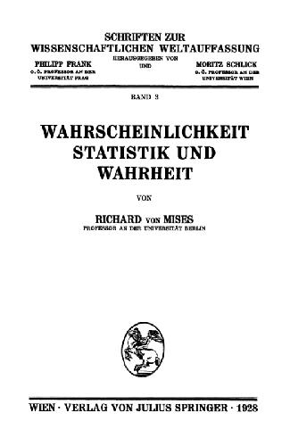 Wahrscheinlichkeit, Statistik und Wahrheit