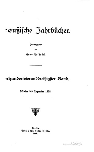 Preußische Jahrbücher
