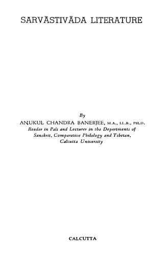 Sarvāstivāsa literature.