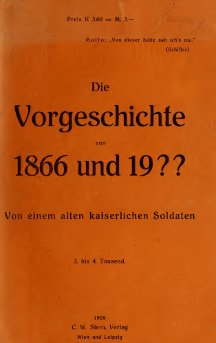 Die Vorgeschichte von 1866 und 19??