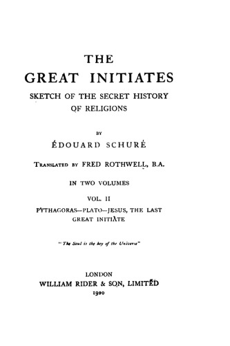 The Great Initiates