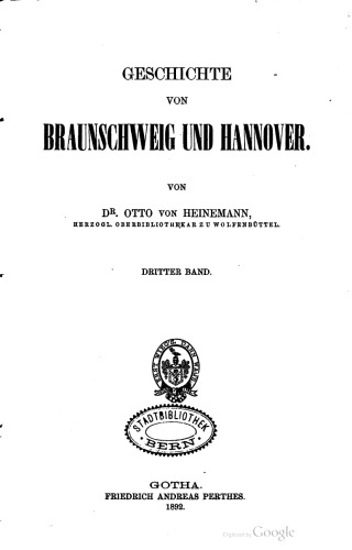 Geschichte von Braunschweig und Hannover