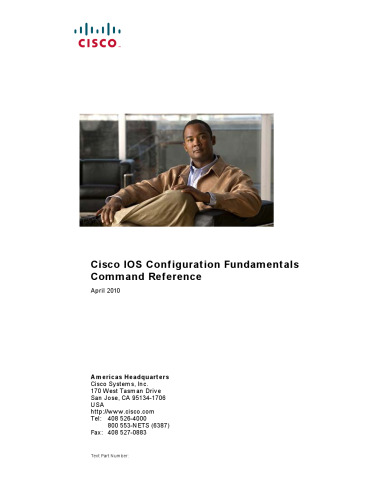Cisco IOS Configuration Fundamentals Command Reference