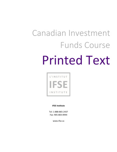 Canadian Investment Funds - IFSE Institute