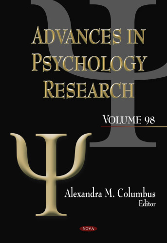 Advances in Psychology Research: Volume 98