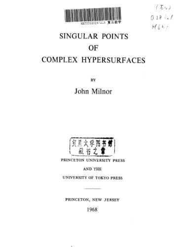 Singular points of complex hypersurfaces