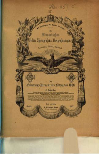 Das Erinnerungs-Kreuz für den Feldzug von 1866