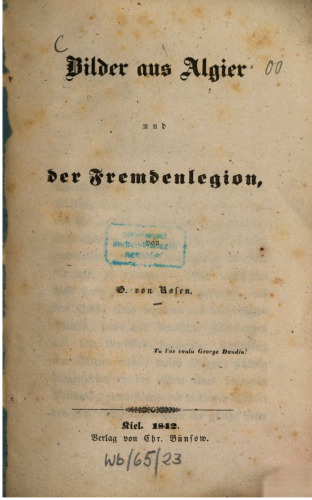 Bilder aus Algier und der Fremdenlegion