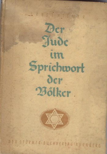 Der Jude im Sprichwort der Völker