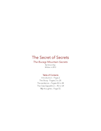 The secret of secrets, The Bucegi mountain