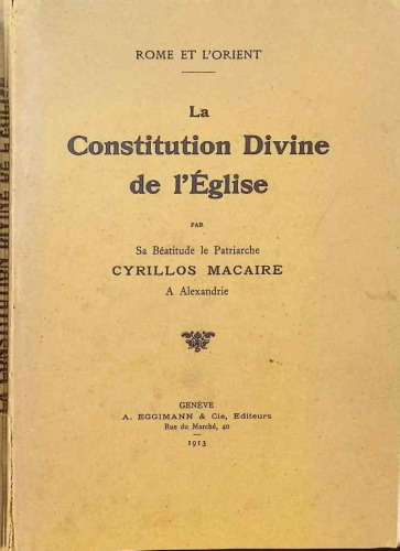 La constitution Divine de l'Église