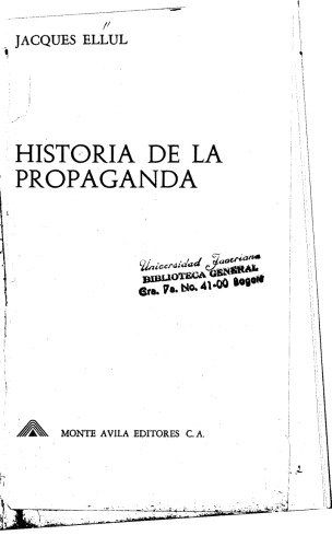 Historia de la propaganda