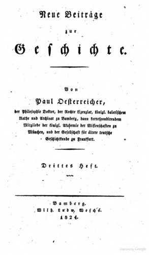 Beiträge zur Geschichte des Kaisers Ludwig IV.