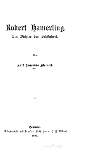 Robert Hamerling. Ein Dichter der Schönheit
