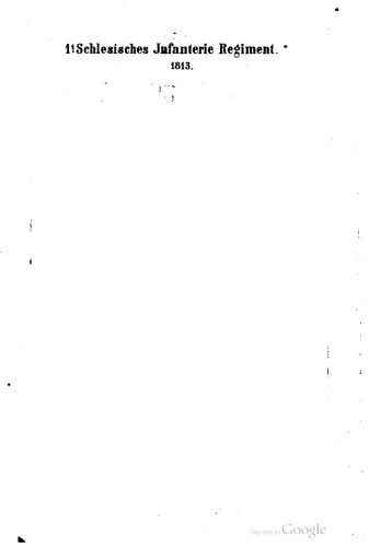 Kurze Geschichte des Königl. 1. Schlesischen Grenadier-Regiments (Nr. 10)