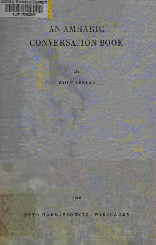 An Amharic Conversation Book