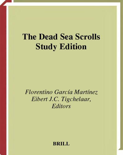 The Dead Sea Scrolls Study Edition-Two Vol. Set (Vol 1 & 2)